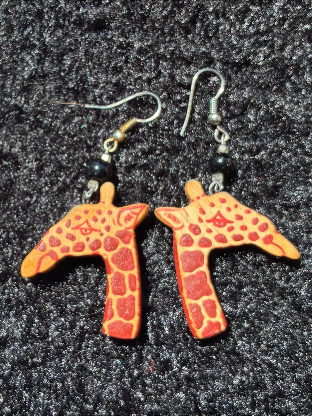 Giraffe Head Dangle Earrings